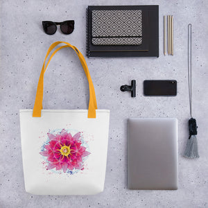 sacred-lotus_orange-tote-bag